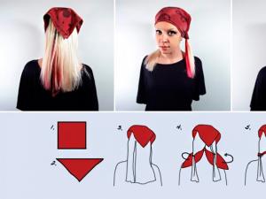 Как правильно и красиво повязывать платок на голову разными способами Как это делается